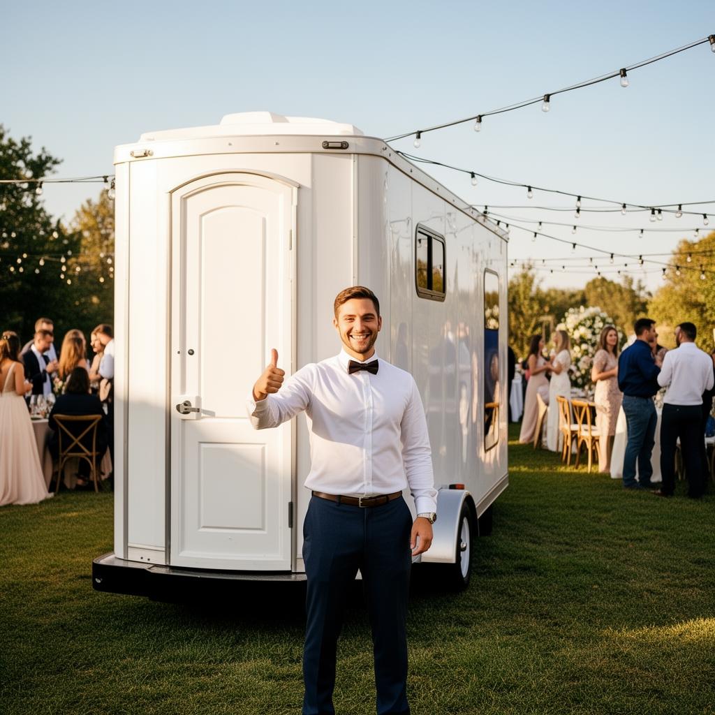Happy customer at event